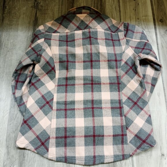 Women's Flannel Fleece Lined Snap Button Heavy Shirt Jacket NEW Lot of 2 - Picture 8 of 14